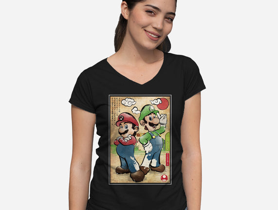Super Plumber Bros Woodblock