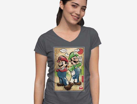 Super Plumber Bros Woodblock