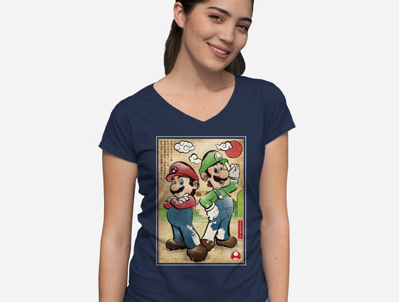 Super Plumber Bros Woodblock