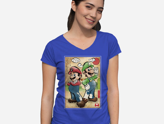 Super Plumber Bros Woodblock