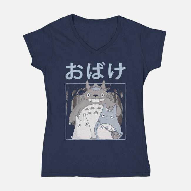 Spirits Night Out-Womens-V-Neck-Tee-GODZILLARGE