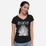 Spirits Night Out-Womens-V-Neck-Tee-GODZILLARGE