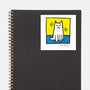 Cat Haring-None-Glossy-Sticker-vp021