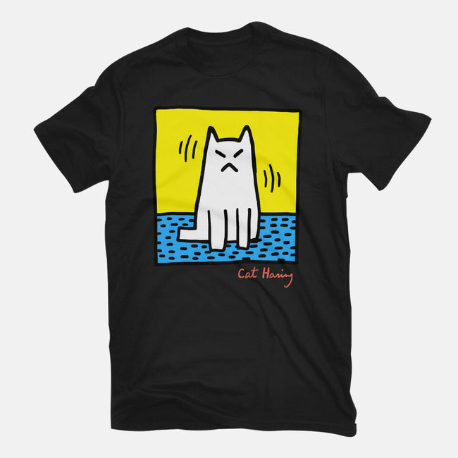 Cat Haring-Womens-Fitted-Tee-vp021