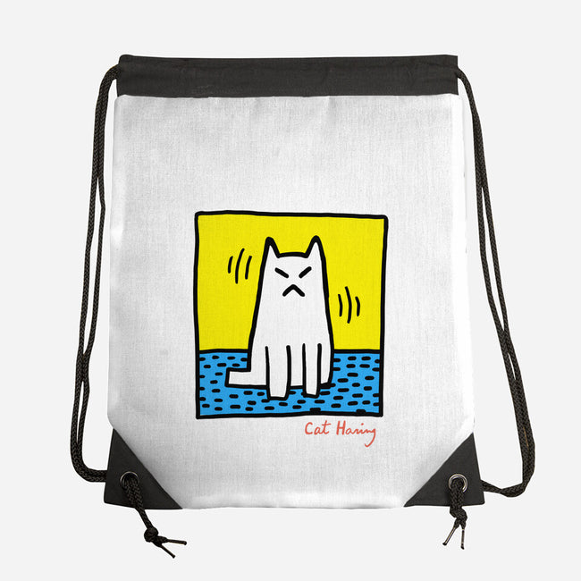 Cat Haring-None-Drawstring-Bag-vp021