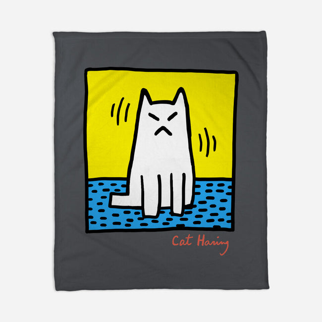 Cat Haring-None-Fleece-Blanket-vp021