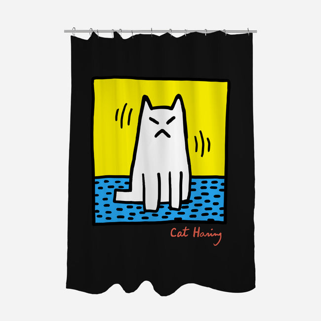 Cat Haring-None-Polyester-Shower Curtain-vp021