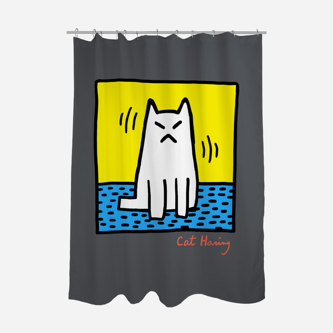 Cat Haring-None-Polyester-Shower Curtain-vp021