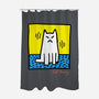 Cat Haring-None-Polyester-Shower Curtain-vp021