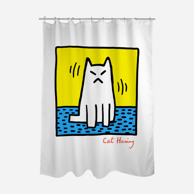 Cat Haring-None-Polyester-Shower Curtain-vp021