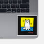 Cat Haring-None-Glossy-Sticker-vp021