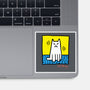 Cat Haring-None-Glossy-Sticker-vp021