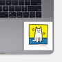 Cat Haring-None-Glossy-Sticker-vp021