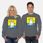 Cat Haring-Unisex-Crew Neck-Sweatshirt-vp021