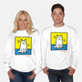 Cat Haring-Unisex-Crew Neck-Sweatshirt-vp021