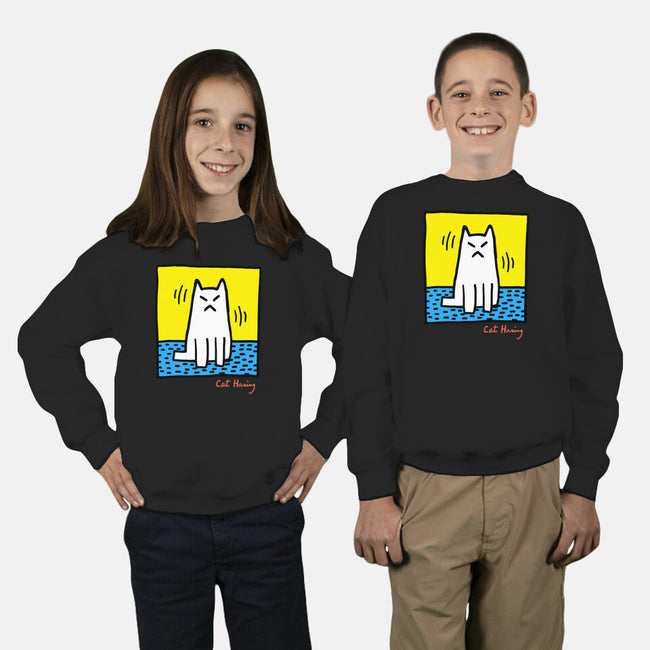 Cat Haring-Youth-Crew Neck-Sweatshirt-vp021