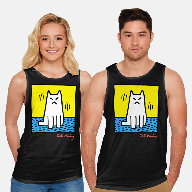 Cat Haring-Unisex-Basic-Tank-vp021