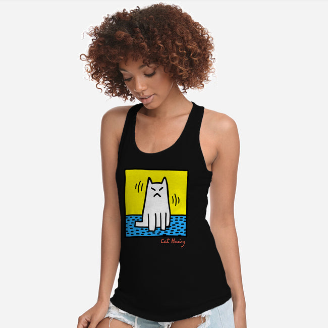 Cat Haring-Womens-Racerback-Tank-vp021