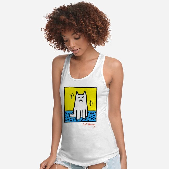 Cat Haring-Womens-Racerback-Tank-vp021