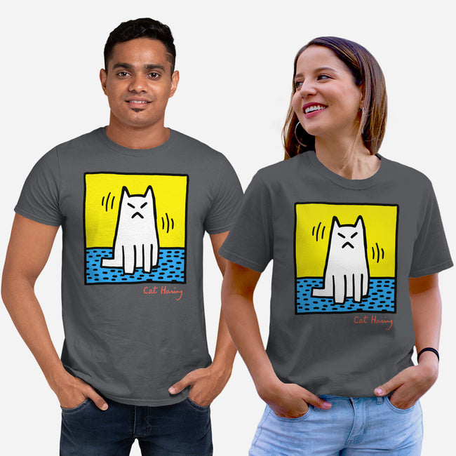 Cat Haring-Unisex-Basic-Tee-vp021