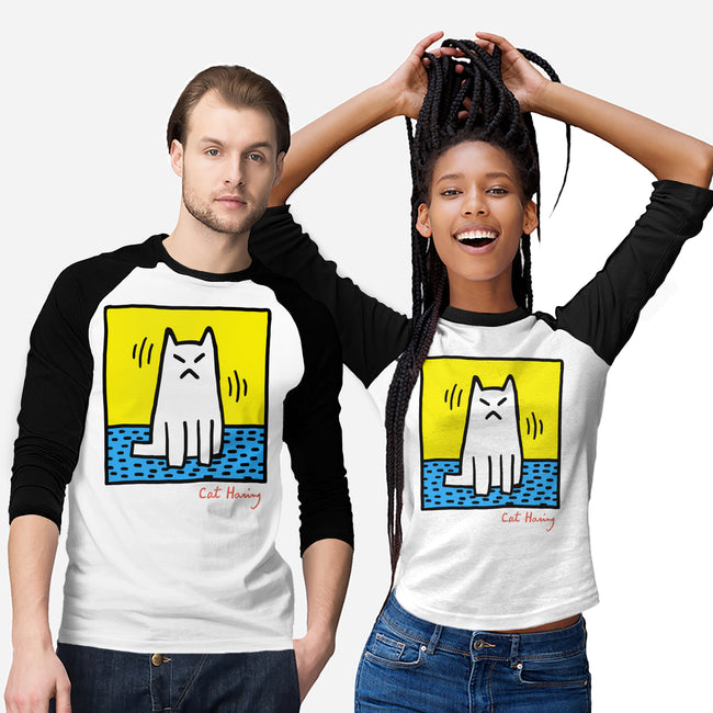 Cat Haring-Unisex-Baseball-Tee-vp021