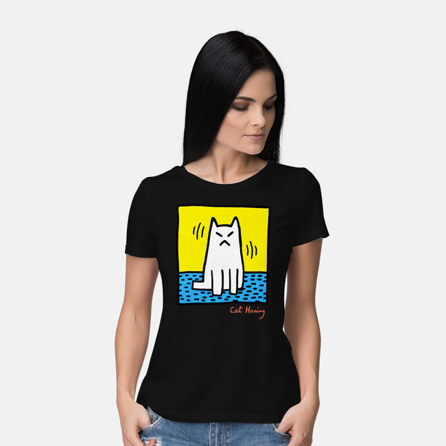 Cat Haring-Womens-Basic-Tee-vp021