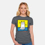 Cat Haring-Womens-Fitted-Tee-vp021