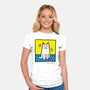 Cat Haring-Womens-Fitted-Tee-vp021