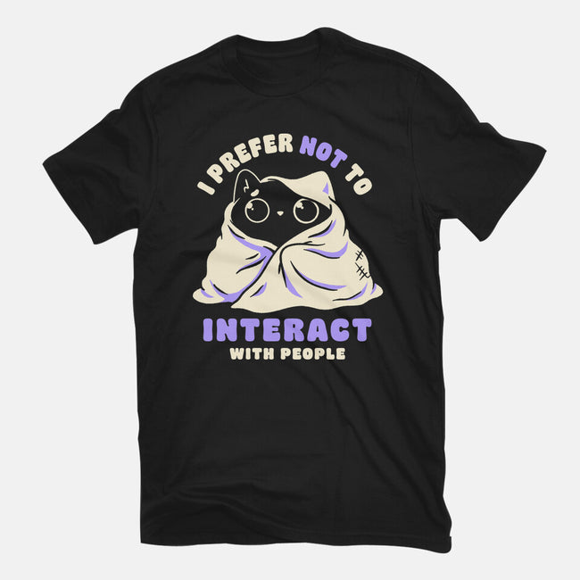 I Prefer Not To Interact With People-Unisex-Basic-Tee-koalastudio