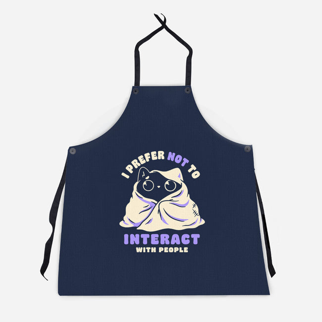 I Prefer Not To Interact With People-Unisex-Kitchen-Apron-koalastudio
