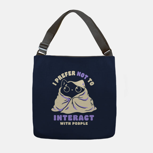 I Prefer Not To Interact With People-None-Adjustable Tote-Bag-koalastudio