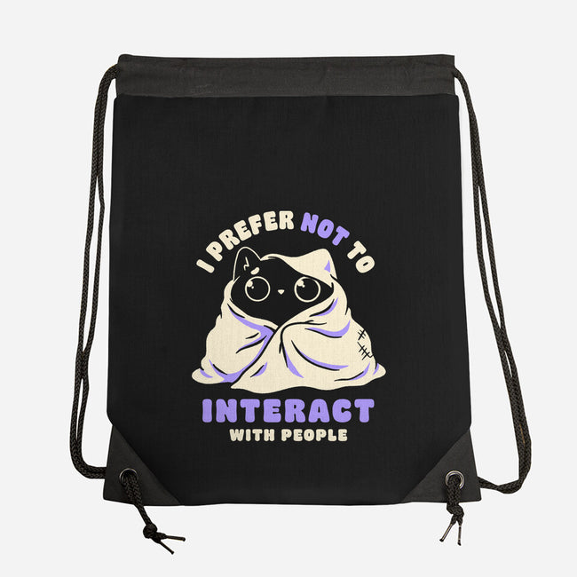 I Prefer Not To Interact With People-None-Drawstring-Bag-koalastudio