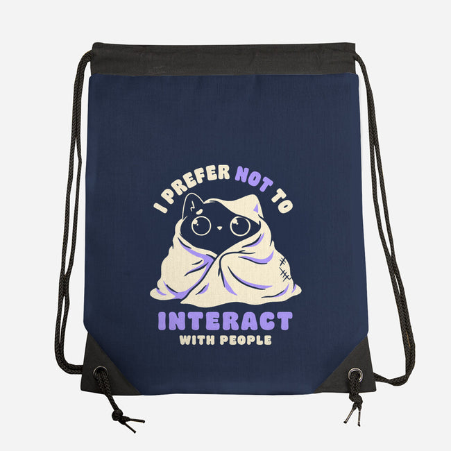 I Prefer Not To Interact With People-None-Drawstring-Bag-koalastudio