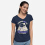 I Prefer Not To Interact With People-Womens-V-Neck-Tee-koalastudio