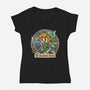 The Ocarinas Curse-Womens-V-Neck-Tee-Millersshoryotombo
