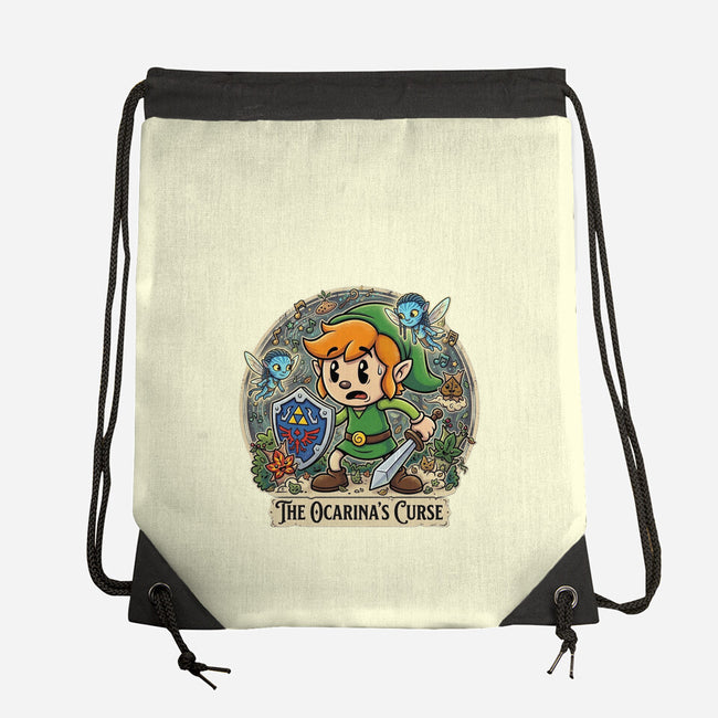 The Ocarinas Curse-None-Drawstring-Bag-Millersshoryotombo