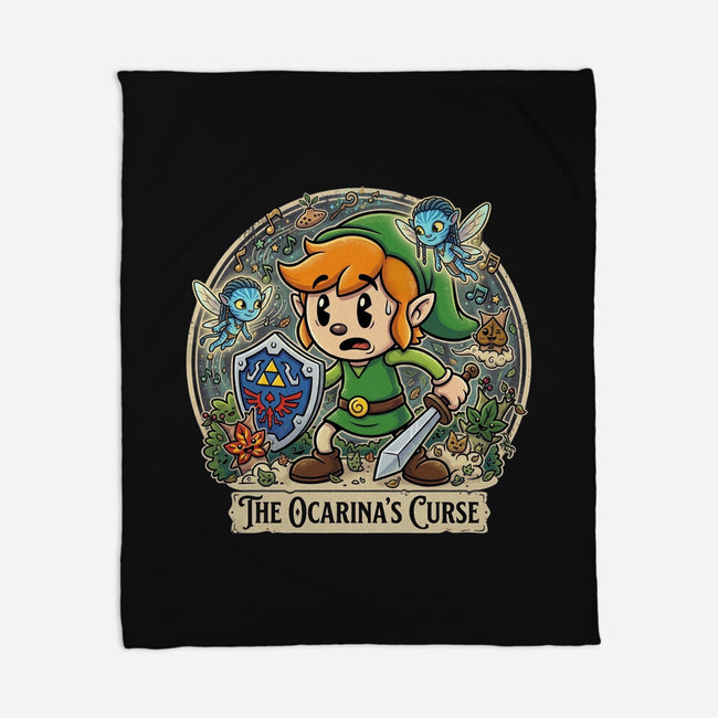 The Ocarinas Curse-None-Fleece-Blanket-Millersshoryotombo