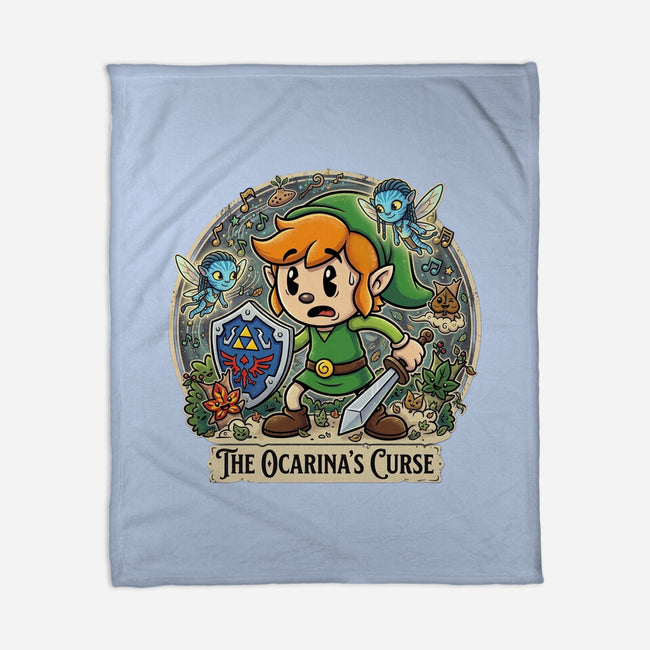 The Ocarinas Curse-None-Fleece-Blanket-Millersshoryotombo