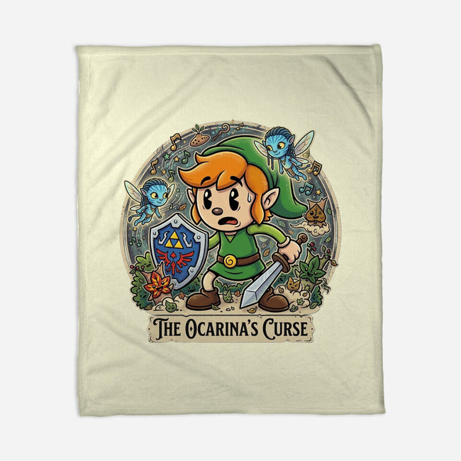 The Ocarinas Curse-None-Fleece-Blanket-Millersshoryotombo
