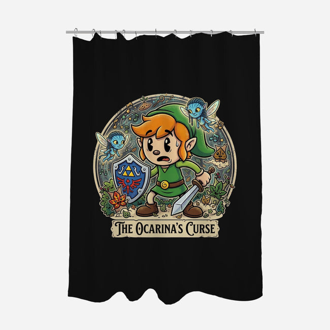 The Ocarinas Curse-None-Polyester-Shower Curtain-Millersshoryotombo