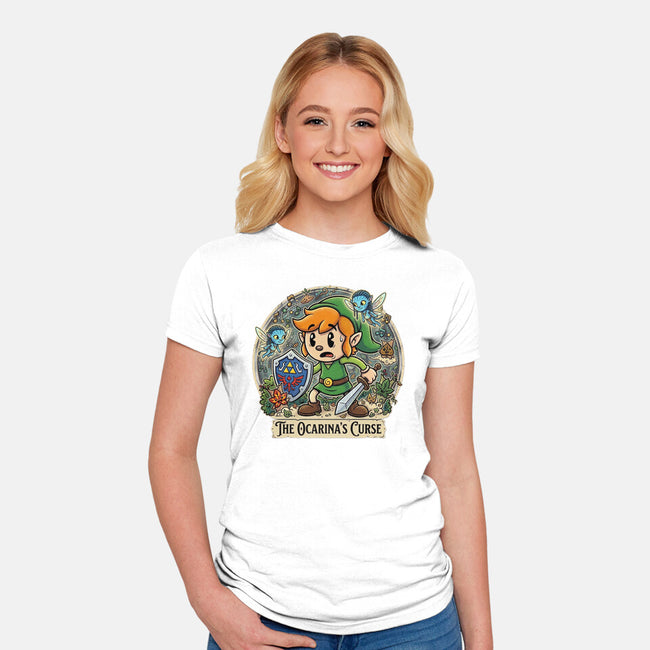 The Ocarinas Curse-Womens-Fitted-Tee-Millersshoryotombo