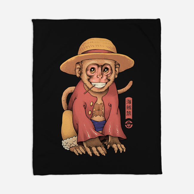 Monkey Pirate King-None-Fleece-Blanket-vp021