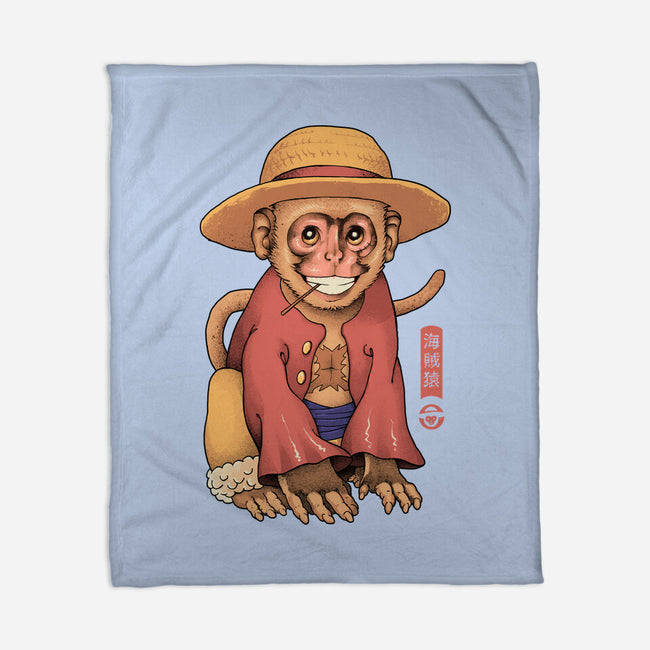 Monkey Pirate King-None-Fleece-Blanket-vp021