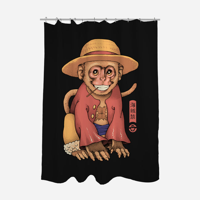 Monkey Pirate King-None-Polyester-Shower Curtain-vp021