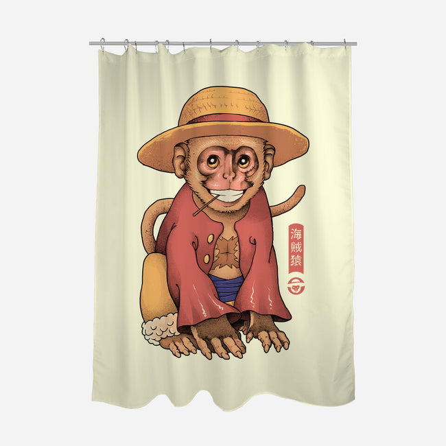 Monkey Pirate King-None-Polyester-Shower Curtain-vp021