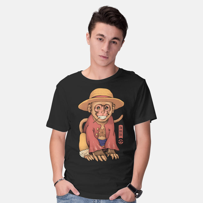 Monkey Pirate King-Mens-Basic-Tee-vp021