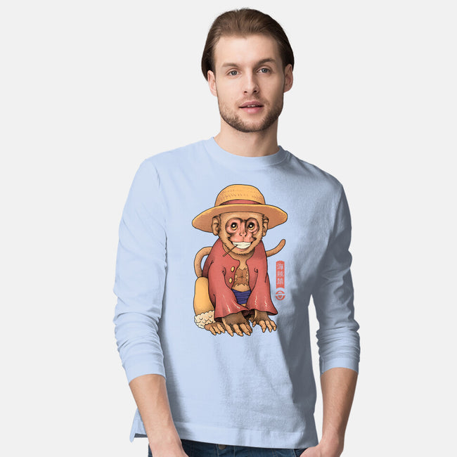 Monkey Pirate King-Mens-Long Sleeved-Tee-vp021