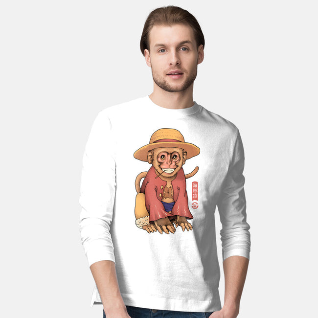 Monkey Pirate King-Mens-Long Sleeved-Tee-vp021