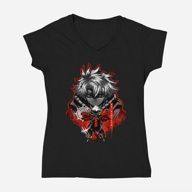 Underdog Rudo-Womens-V-Neck-Tee-hypertwenty
