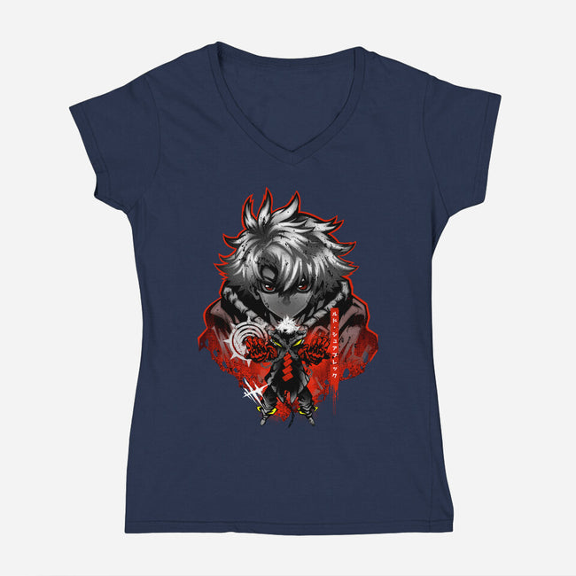 Underdog Rudo-Womens-V-Neck-Tee-hypertwenty